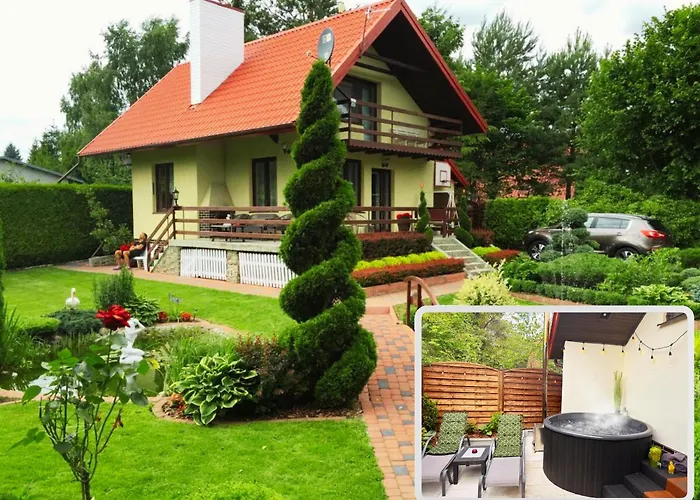 Domek Kamien Nad Jeziorem Z Jacuzzi
